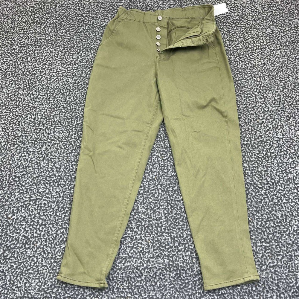 Mavi Jeans Women 27x27 Green High Rise New Fit Pants Denim Button‎ Fly New